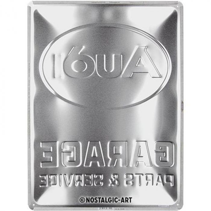 Blechschild Audi Garage gross 3